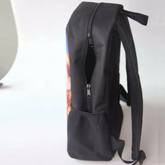 Denim Cat Printed School Bag for Teenagers