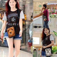 Scenery Messenger Bag Polyester for Student Females