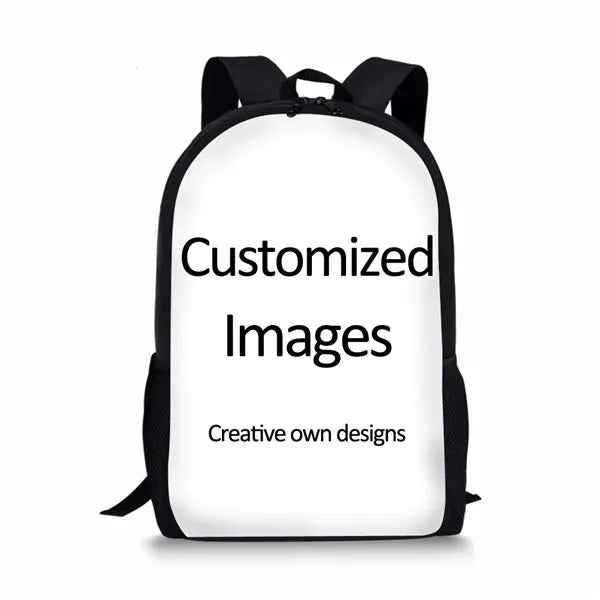 3D Husky Print School Backpack for Teens