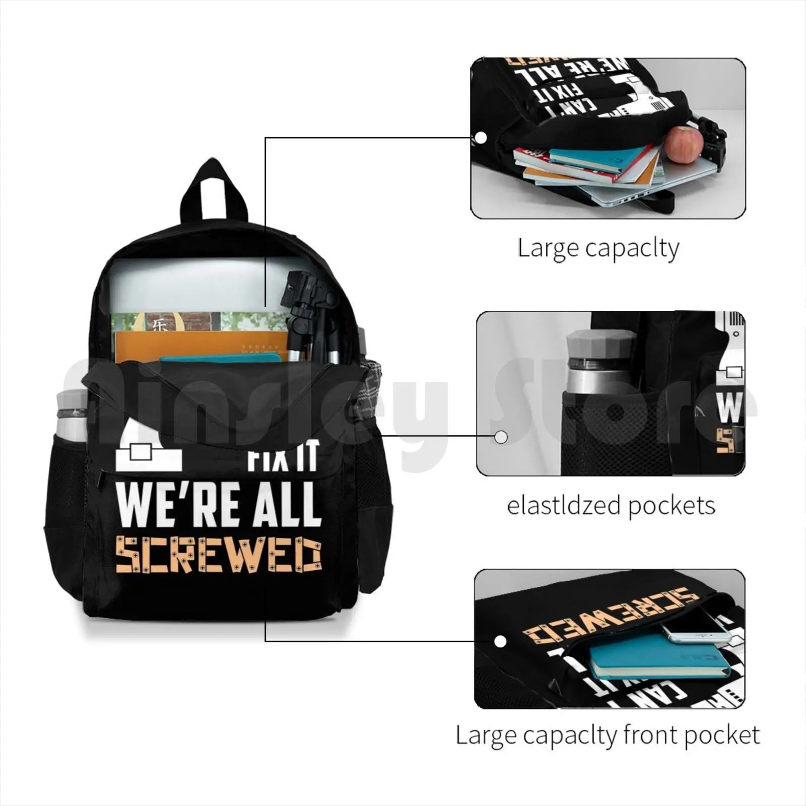 Papa Can't Fix It-Funny Great Gift For Grandpa-Father's Outdoor Hiking Backpack