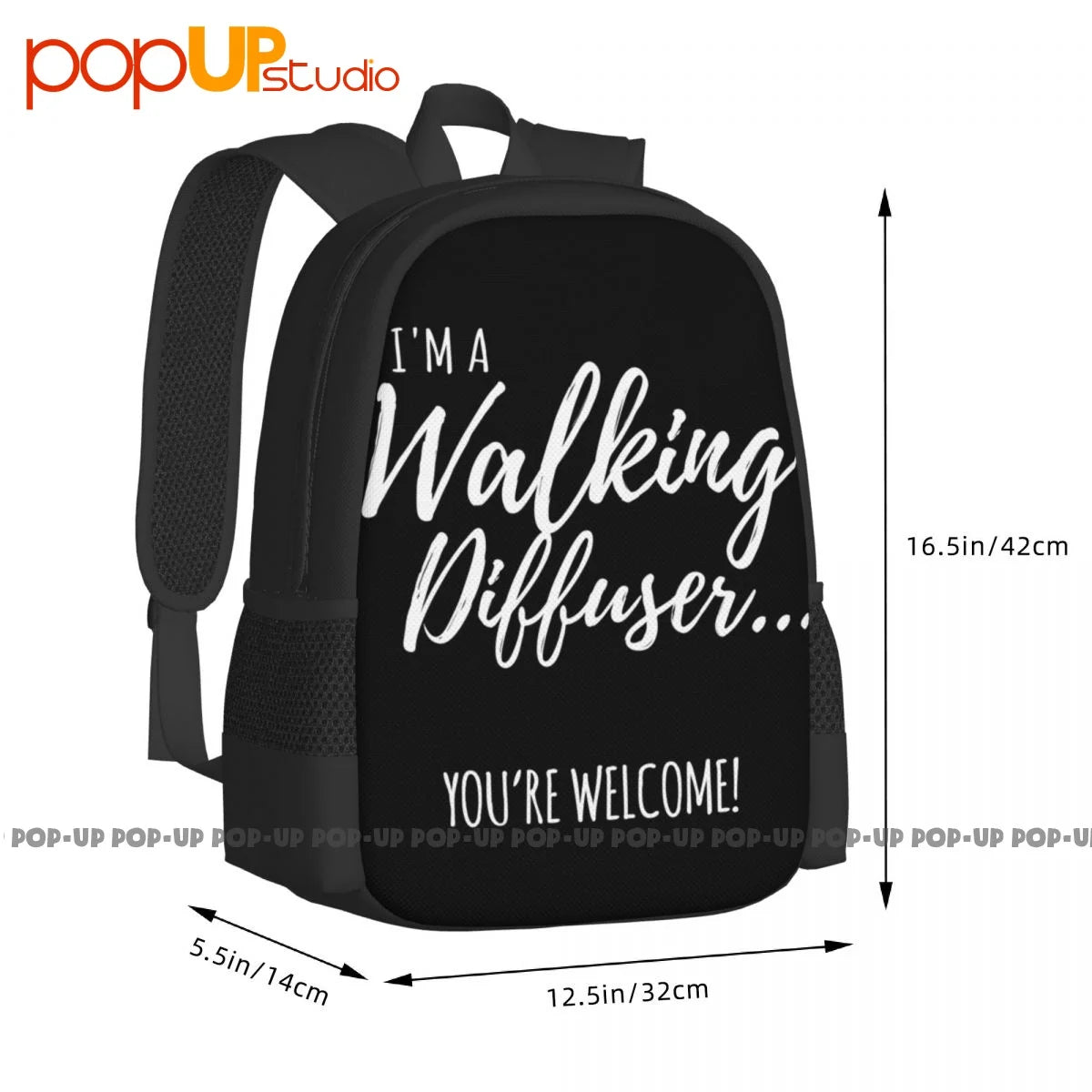 Walking Diffuser Vintage Shopping Backpack