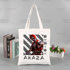 Demon Slayer Tengen Uzui Shopping Bag Anime Jute Cotton Reciclaje