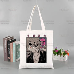 Demon Slayer Tengen Uzui Shopping Bag Anime Jute Cotton Reciclaje
