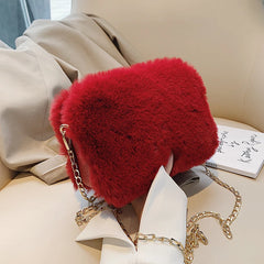 Furry Ladies Shoulder Bag Women Messenger Handbag Party Bags for Girls