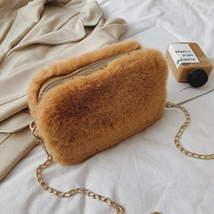 Furry Ladies Shoulder Bag Women Messenger Handbag Party Bags for Girls