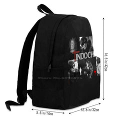 Indochine School Bag Big Capacity Backpack Laptop 15 Inch French Pop