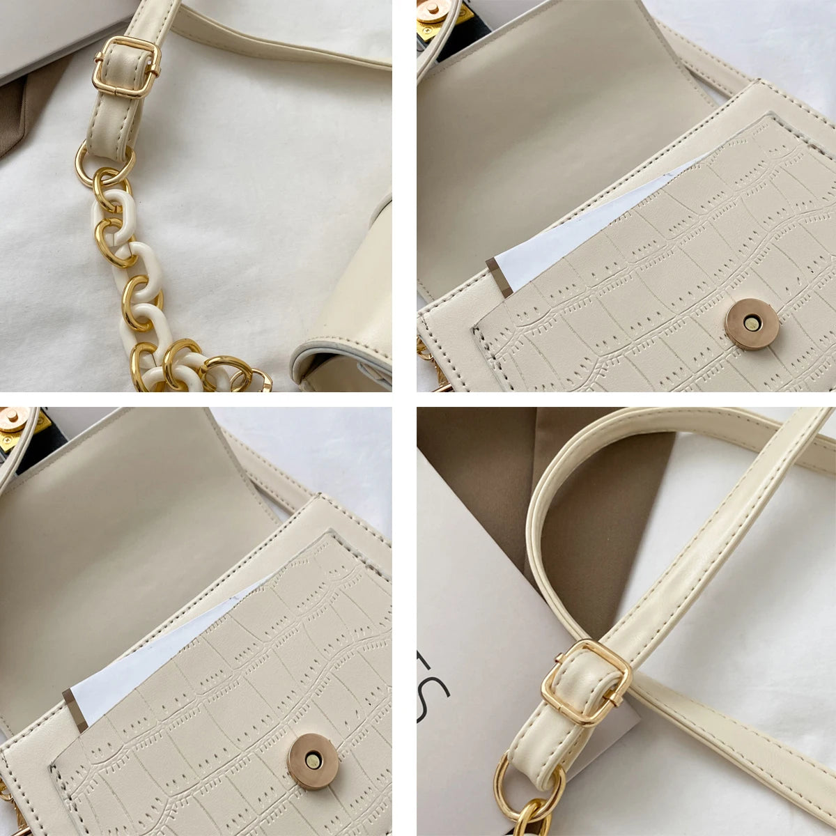 Streetwear Shoulder Bag Women Crossbody Leather Saddle Vintage All-match