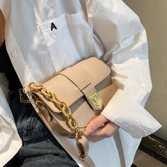 Streetwear Shoulder Bag Women Crossbody Leather Saddle Vintage All-match
