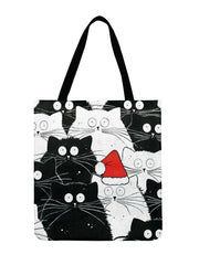 Ins And Cat Printed Tote Bag For Women
