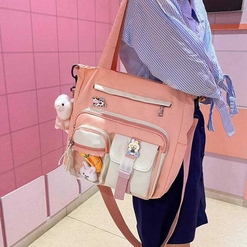 Large Capacity Messenger Bag Harajuku Wild College Student Bag