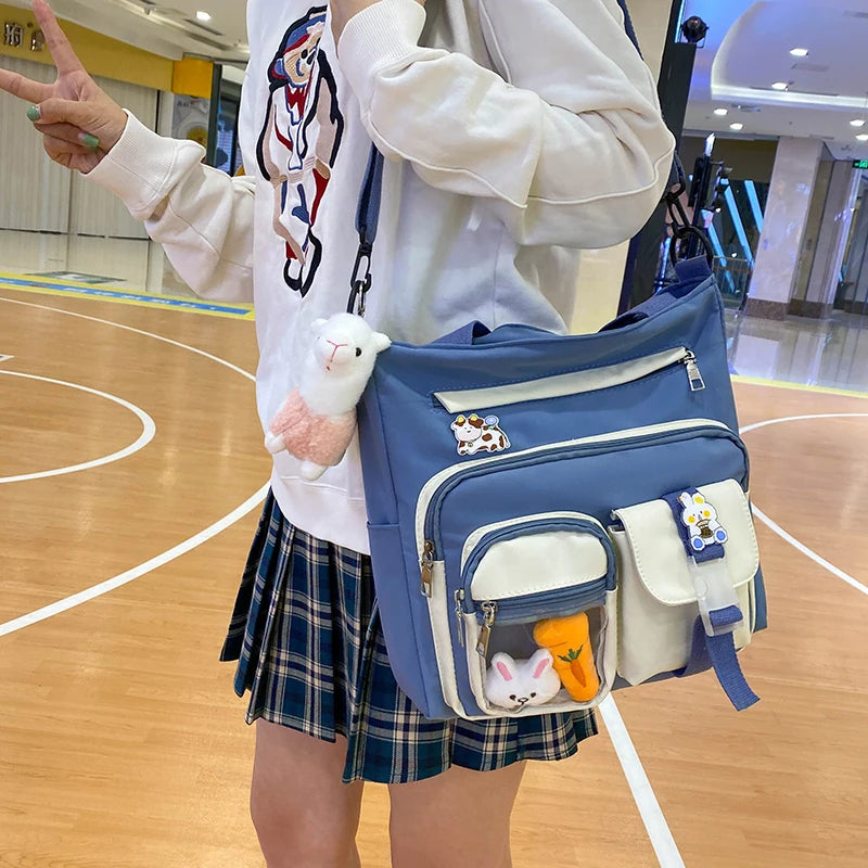Large Capacity Messenger Bag Harajuku Wild College Student Bag