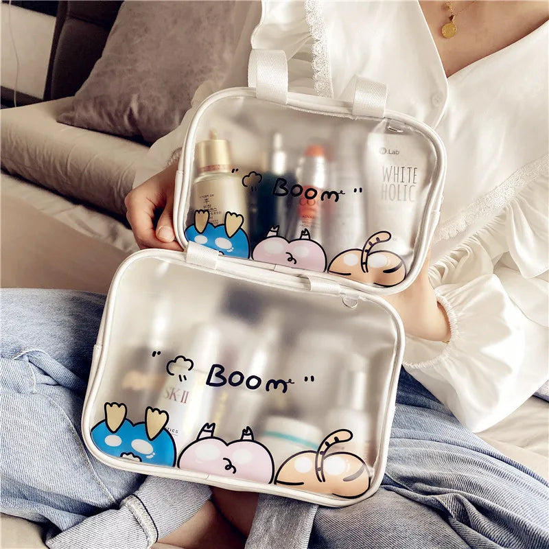 Waterproof Transparent Tote Bag for Makeup Travel