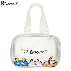 Waterproof Transparent Tote Bag for Makeup Travel