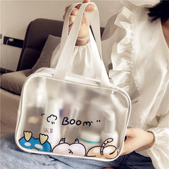 Waterproof Transparent Tote Bag for Makeup Travel
