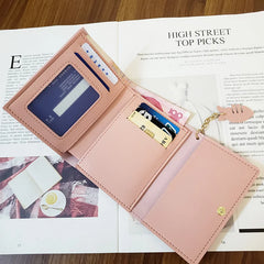 Ins Women's Short Wallet Coin Purse Card Case Small Bag