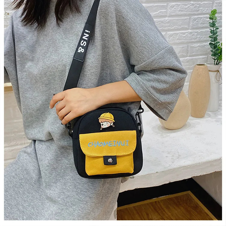 Harajuku Girls Messenger Bag Canvas Shoulder Bag