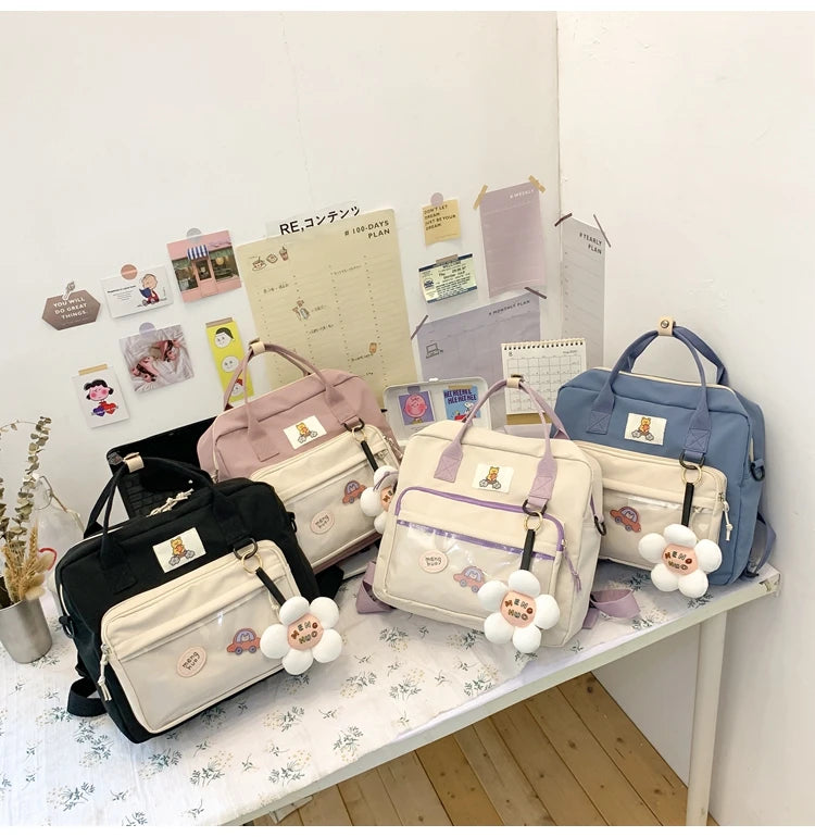 Japanese Canvas Messenger Bag Harajuku Ulzzang Student Shoulder Bag