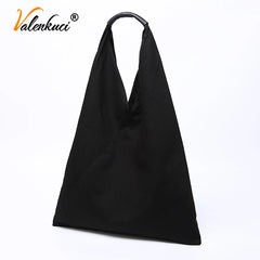 Lazy Style Shoulder Bag Student Casual Tote High Capacity Patchwork Large