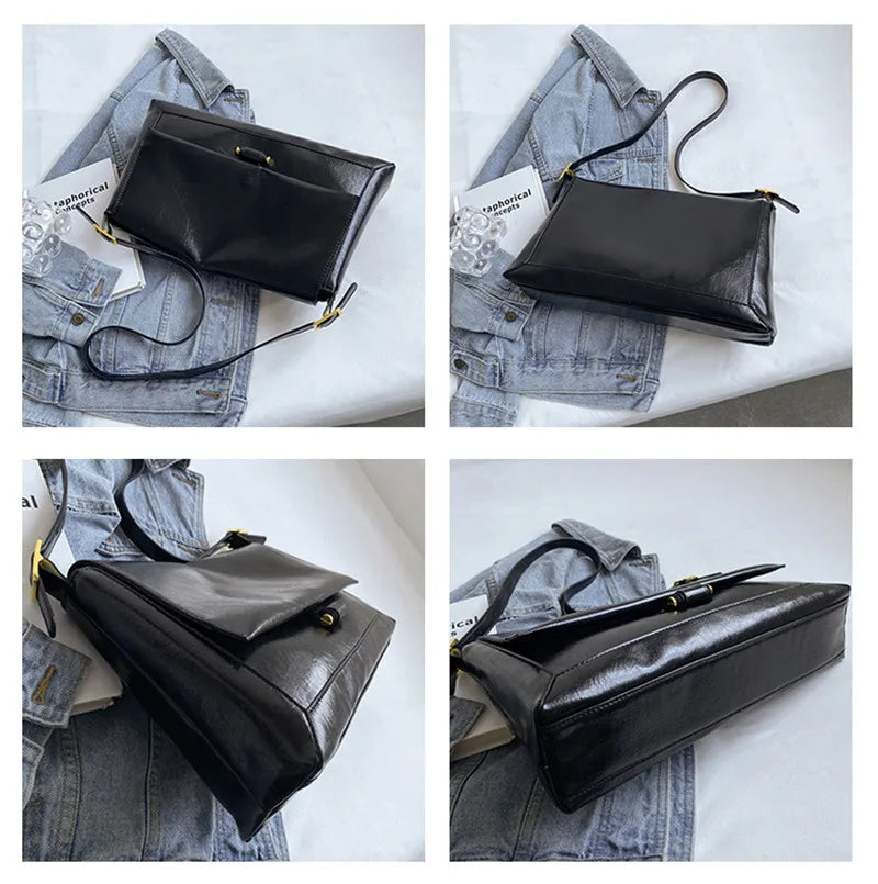 Ins Ladies Retro Postman Bag Adult Girls Tote Bag Women's Shoulder Bag