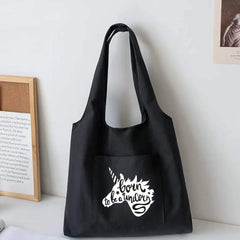 Canvas Vest Shoulder Bag Big Capacity Tote