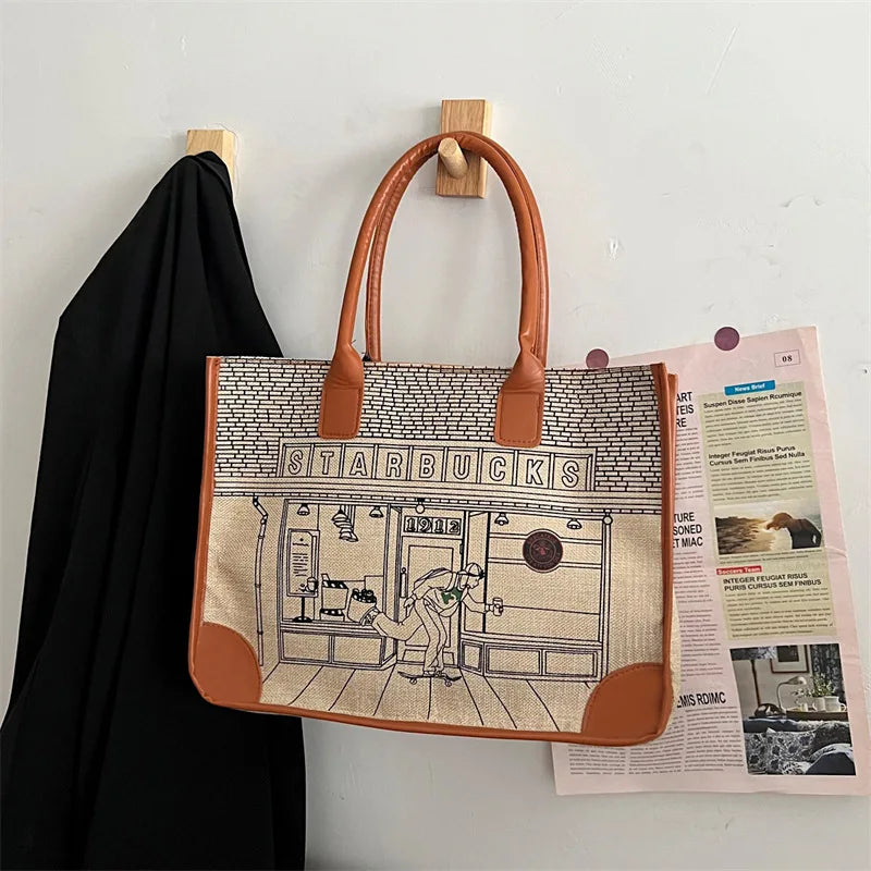 Canvas Tote Bag Women Handbags Shoulder Bags