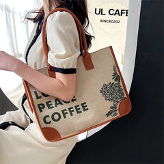Canvas Large Capacity Tote Bag Women Handbags Shoulder Bags