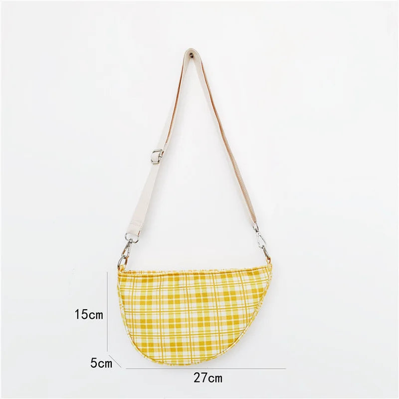 Summer Women's Canvas Shoulder Bag Dumplings Handbags