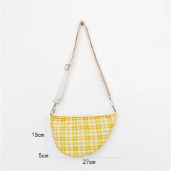 Summer Women's Canvas Shoulder Bag Dumplings Handbags