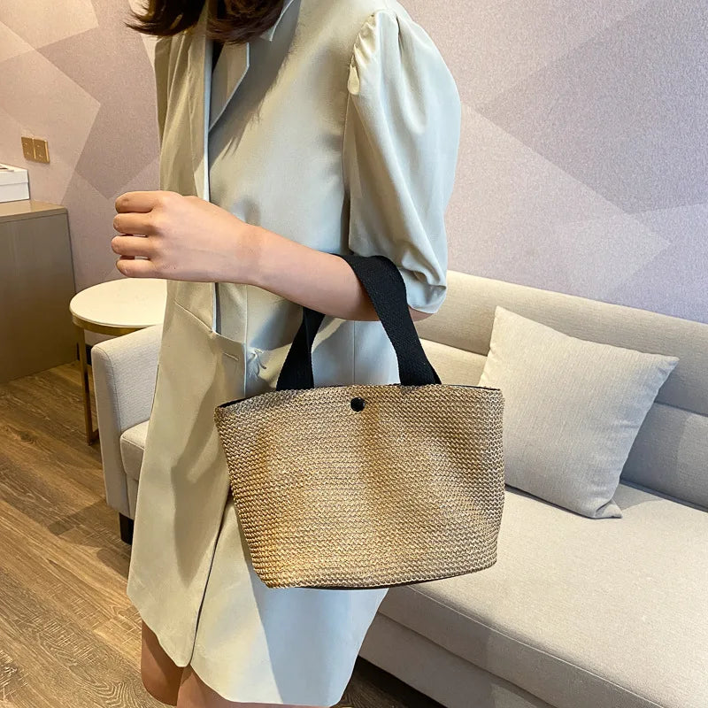 2020 Seaside Summer Beach Woven Bag Retro Handbag Straw Woven Bag Women