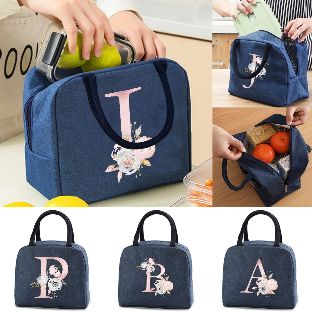 Insulated Cooler Lunch Bags Kids Food Thermal Lunch Box Women Picnic Canvas Tote