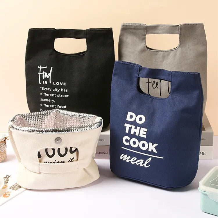 Insulated Heat Lunch Bags Thermal Women Picnic Bento Box Boys Thermo Pouch