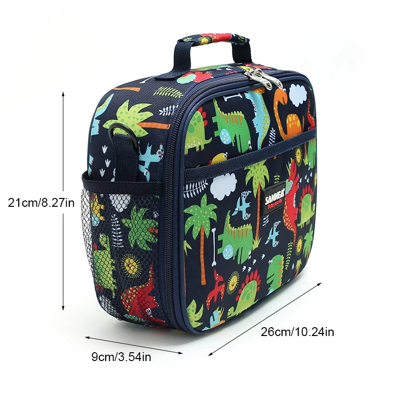 Insulated Kid Lunch Bag Box for Boys Girls Thermal Cooler Food