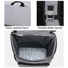 Insulated Lunch Bag Adjustable Shoulder Straps Anti-scratch Outdoor Backpack