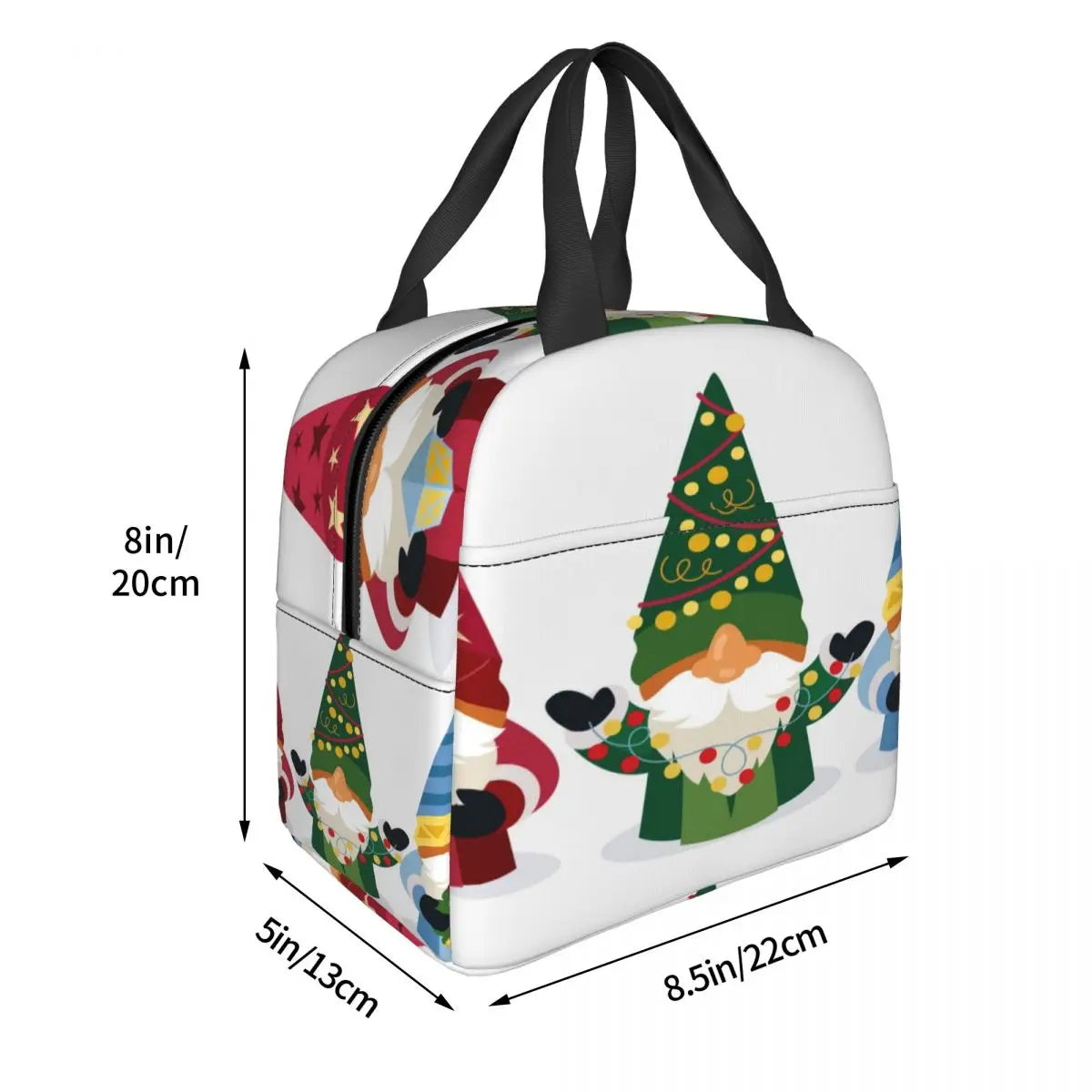 Insulated Lunch Bag Thermal Gnomes Tote Bags Cooler Picnic Food Lunch Box
