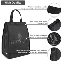 Insulated Lunch Bag Waterproof Lunch Box Bag Tote Bento Bag