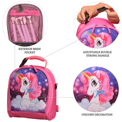 Girls Insulated Lunch Bag Thermal Reusable Tote Daycare Cooler School Snacks
