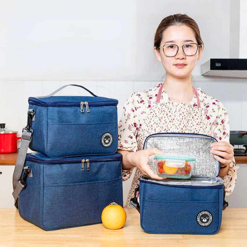 Insulated Lunch Box Men Women Travel Portable Camping Picnic Bag