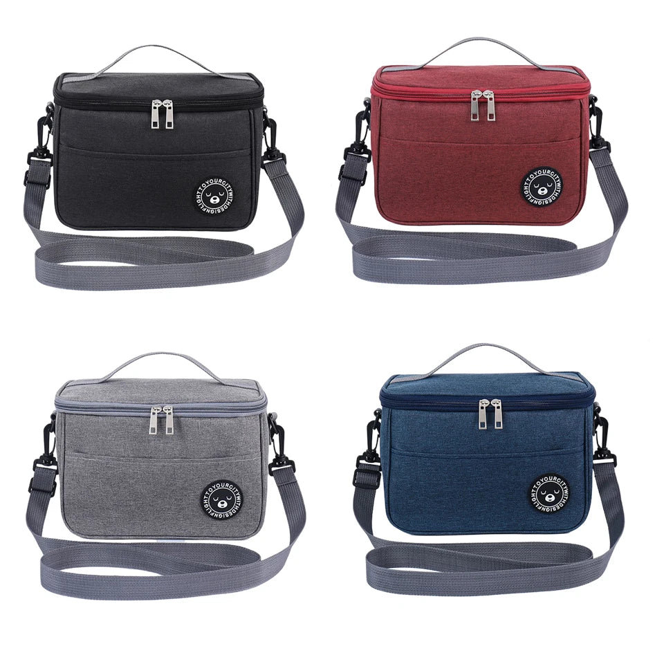 Insulated Lunch Box Men Women Travel Portable Camping Picnic Bag