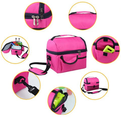 Insulated Lunch Box Tote Bag Travel Men Women Adult Cold Food Thermal Cooler
