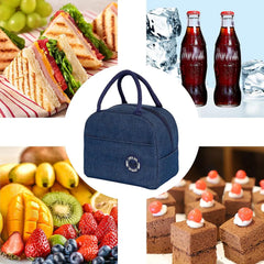 Insulated Thermal Cooler Bag Lunch Foods Storage Chilled Zip Picnic Tote Handbag