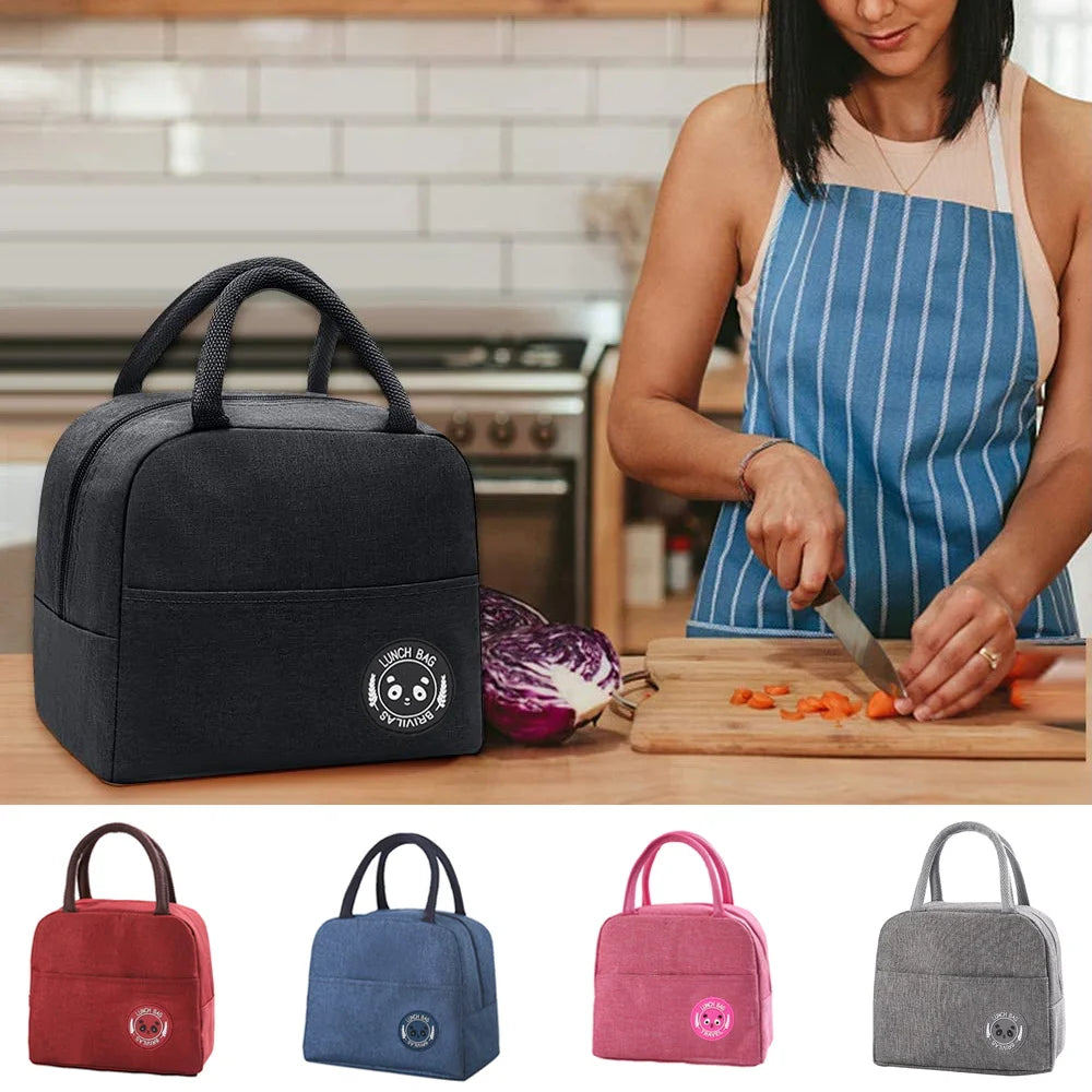 Insulated Thermal Lunch Bag Eco Handbags Organizer Food Picnic Packet