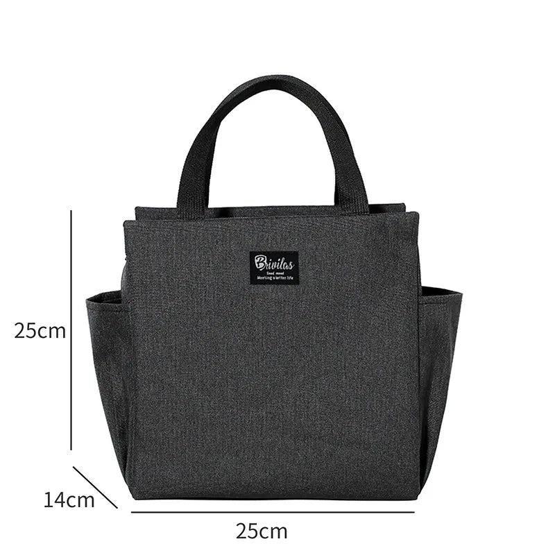 Insulation Lunch Box Bag Aluminum Foil Large Capacity Cold Storage Work Student