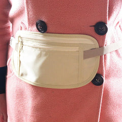 Invisible Travel Waist Pouch For Passport Money Belt Bag Hidden Security Wallet