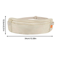 Travel Waist Pack Pouch Safe Anti-theft Passport Multifunctional Belt Bag
