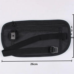 Invisible Travel Money Belt Bag Anti-Theft Waist Pack