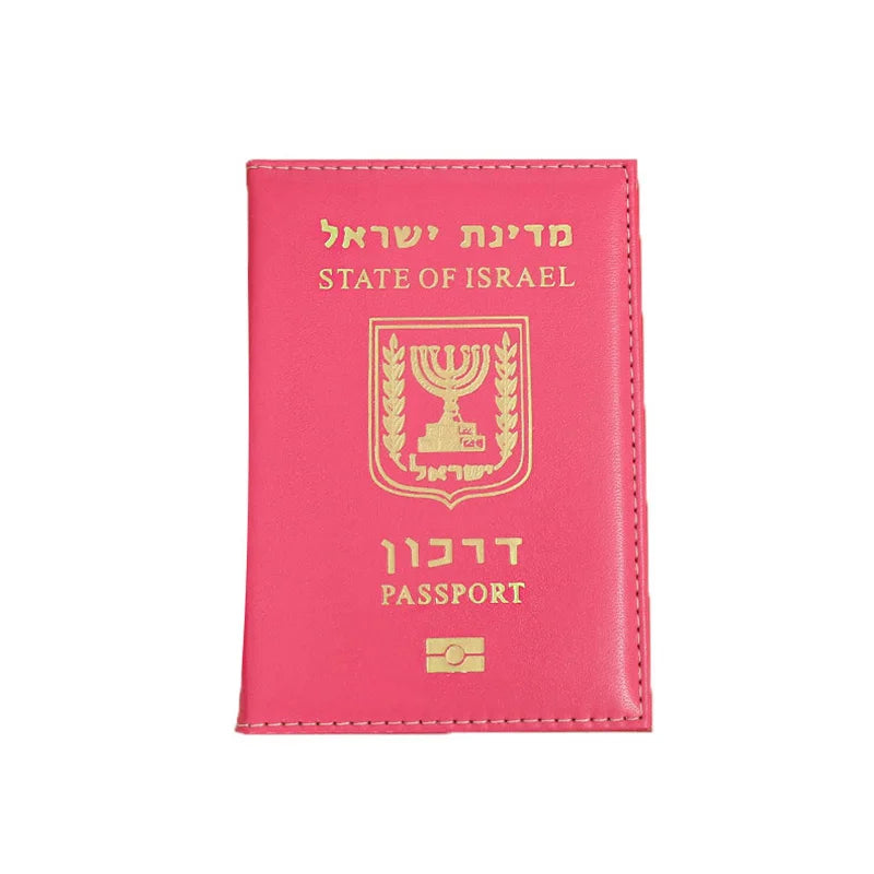 Israeli Passport Holder Travel Wallet ID Cover PU Leather