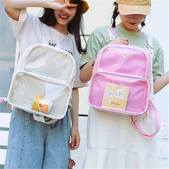 Clear Transparent Ita Bag Backpack for Women