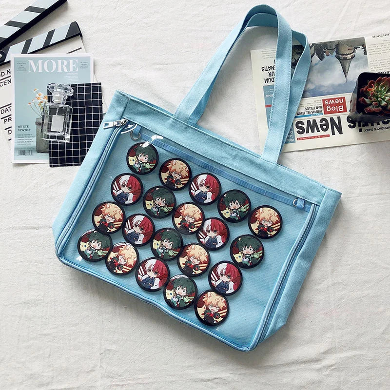 Clear Sweet Ita Bag Crossbody Shoulder Schoolbag for Girls