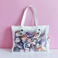 Clear Sweet Ita Bag Crossbody Shoulder Schoolbag for Girls