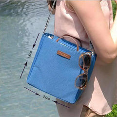 Multifunctional Canvas Tote Clutch Women Travel Necessaire Storage Handbag